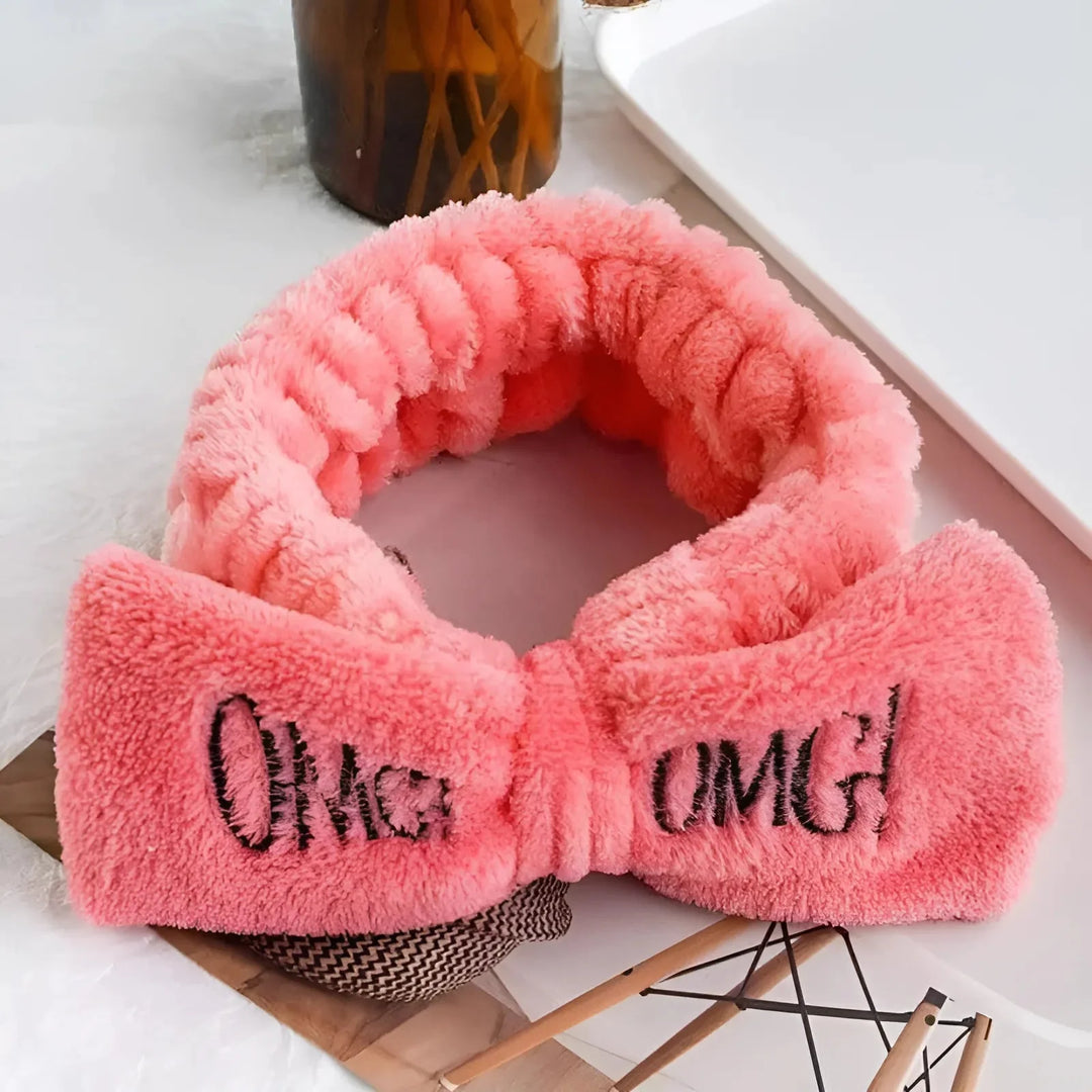 Puchata opaska na włosy OMG!