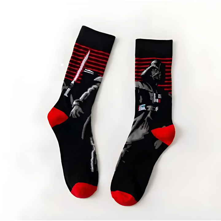 Długie skarpetki męskie z bohaterami Star Wars