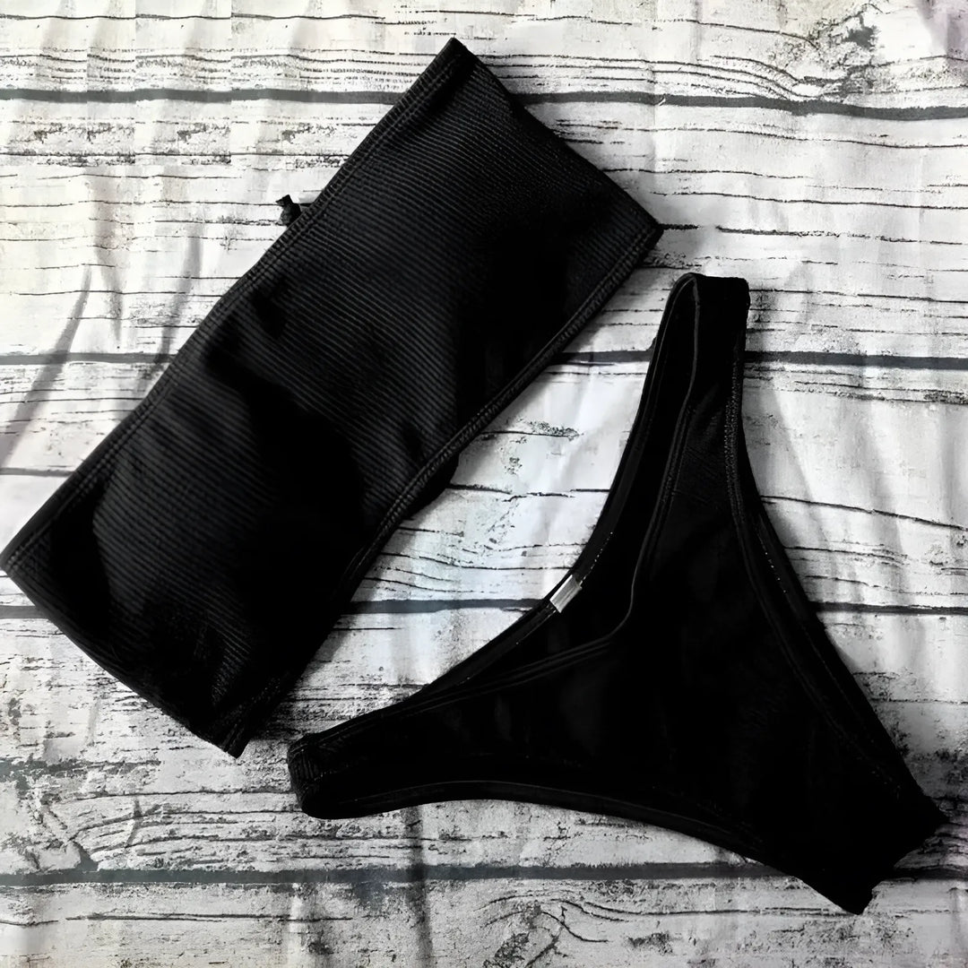 Dwuczęściowy strój kąpielowy bikini bandeau