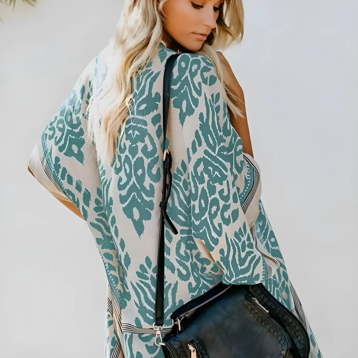 Klasyczne kimono plażowe w ornamenty