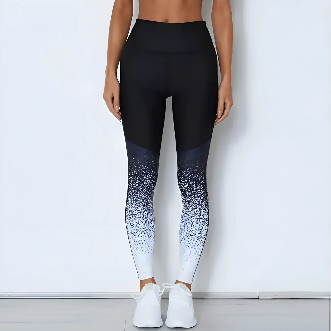 Legginsy sportowe z efektem ombre