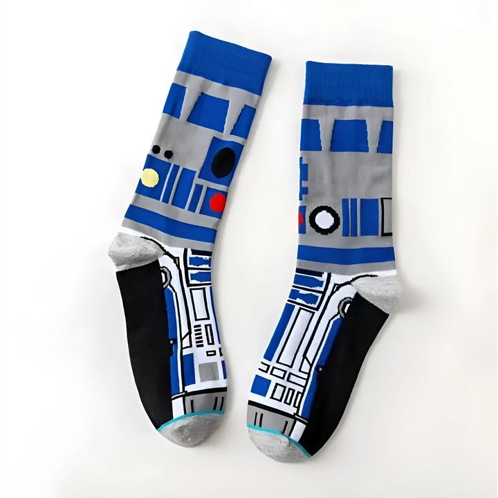 Długie skarpetki męskie z bohaterami Star Wars