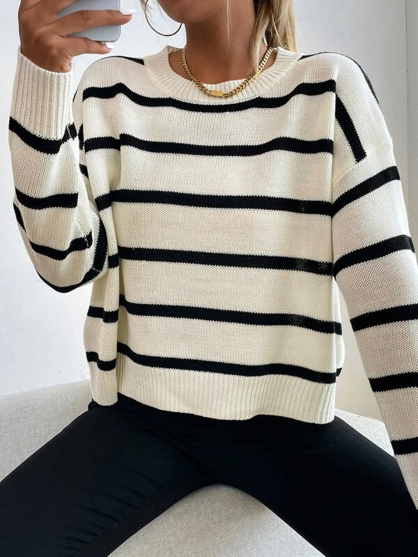 Sweter luźny z dzianiny