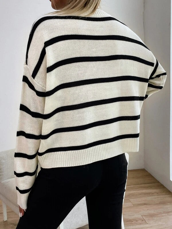 Sweter luźny z dzianiny