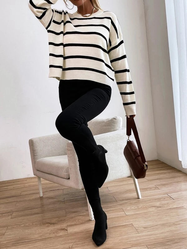 Sweter luźny z dzianiny